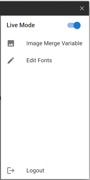 PostGrid Figma plugin panel showing the Test/Live mode toggle switch