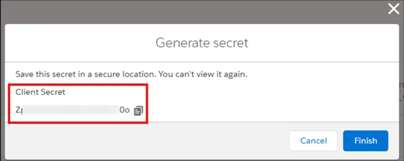Salesforce Marketing Cloud installed package details showing the Client Secret value to copy