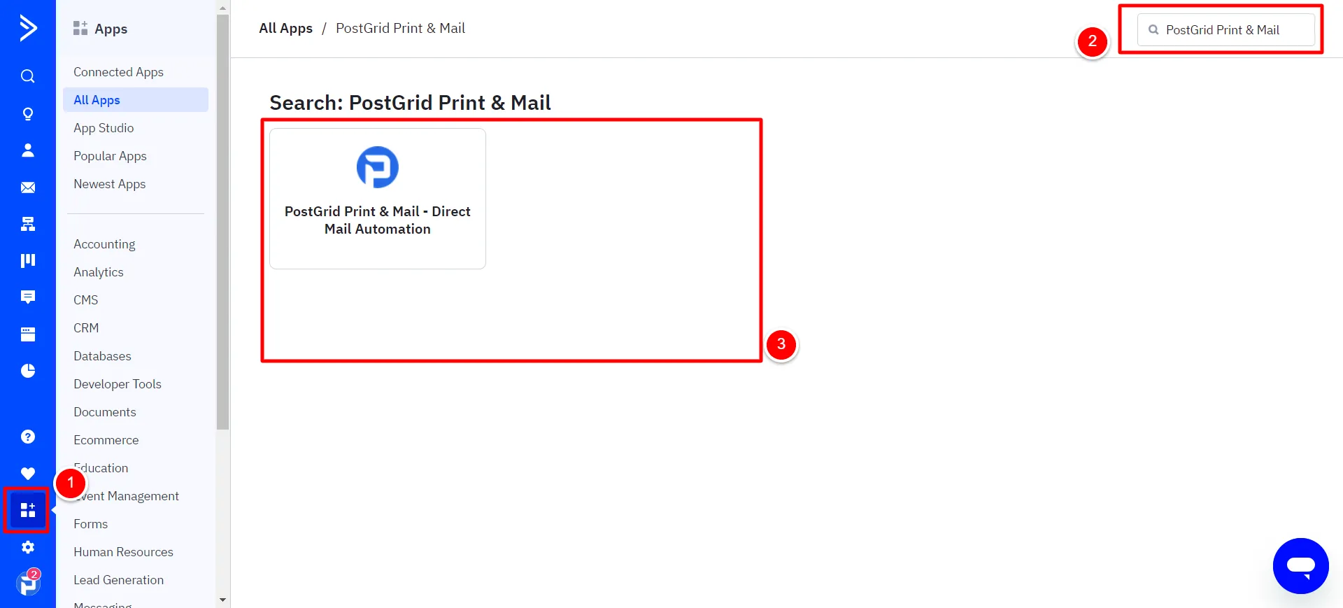 PostGrid logs in ActiveCampaign