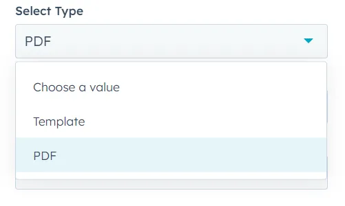 Bulk mailing template selection